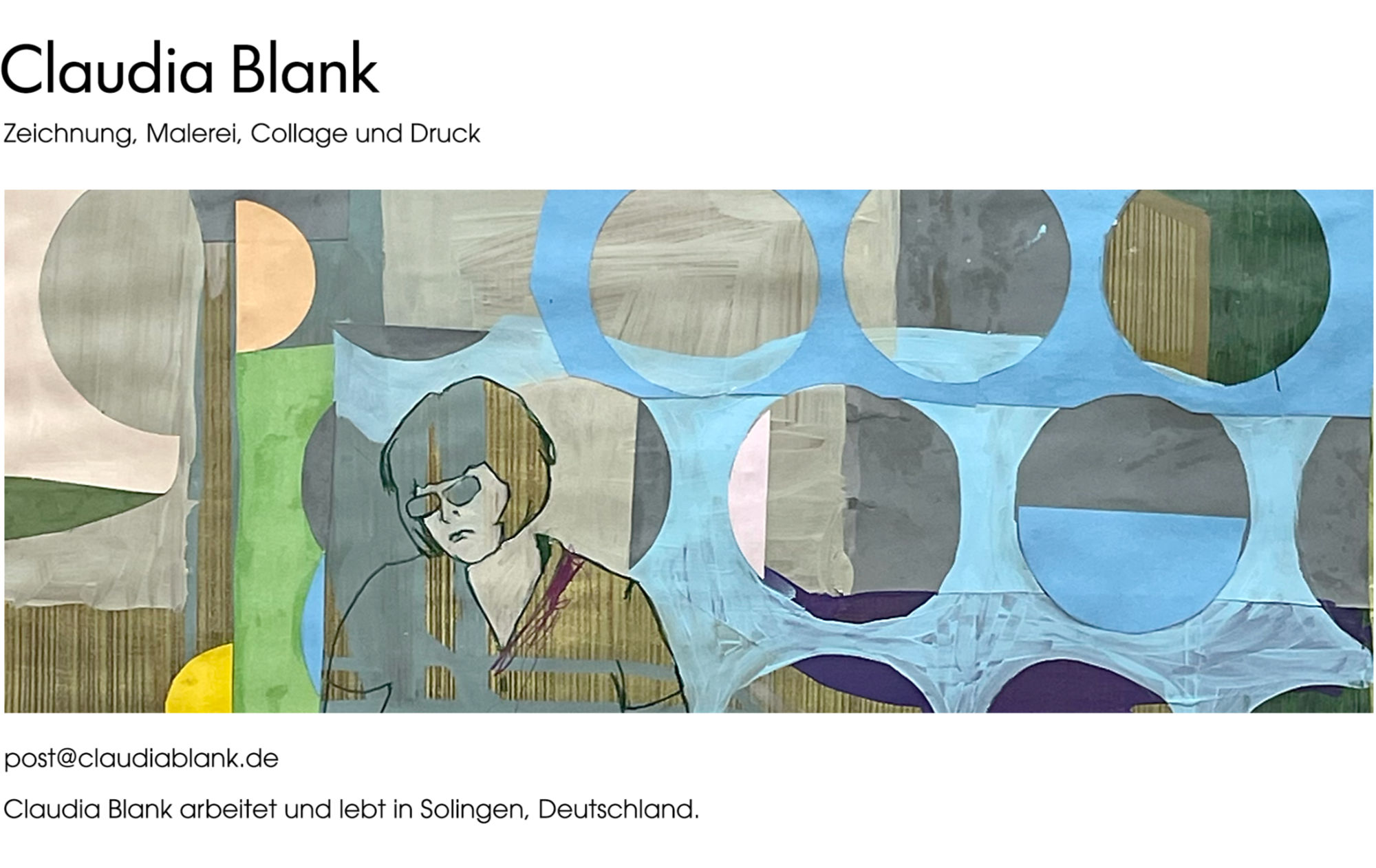 Claudia Blank - Zeichnungen, Malerei, Collage und Drucke